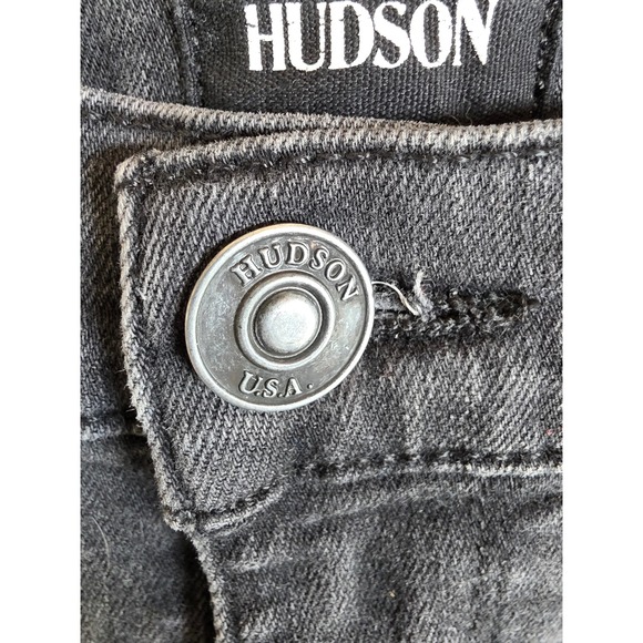 Hudson Blair High Rise Super Skinny Jeans Distressed Faded Black 26 NWH409ZR1 - Picture 9 of 13